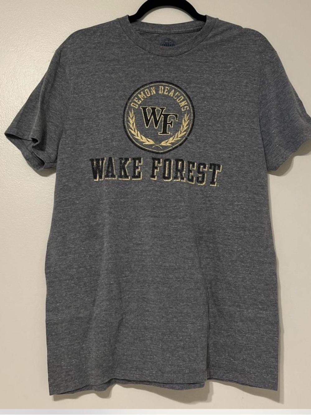 Rivalry Threads Wake Forest Gray Graphic Short-Sleeve Tee